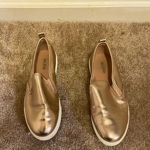 Rose gold Espadrilles